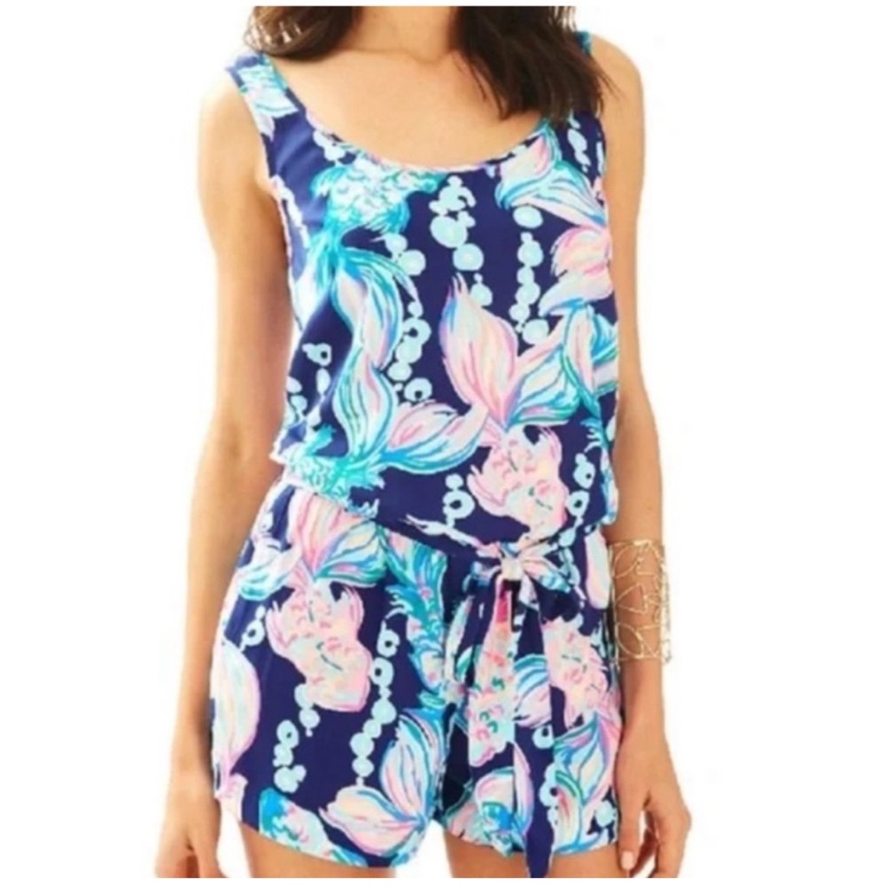 Lilly Pulitzer Rina Romper in Going Coastal